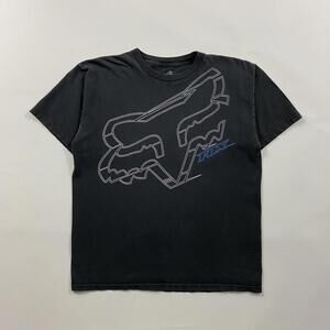 Y2K Fox Racing Black Tee